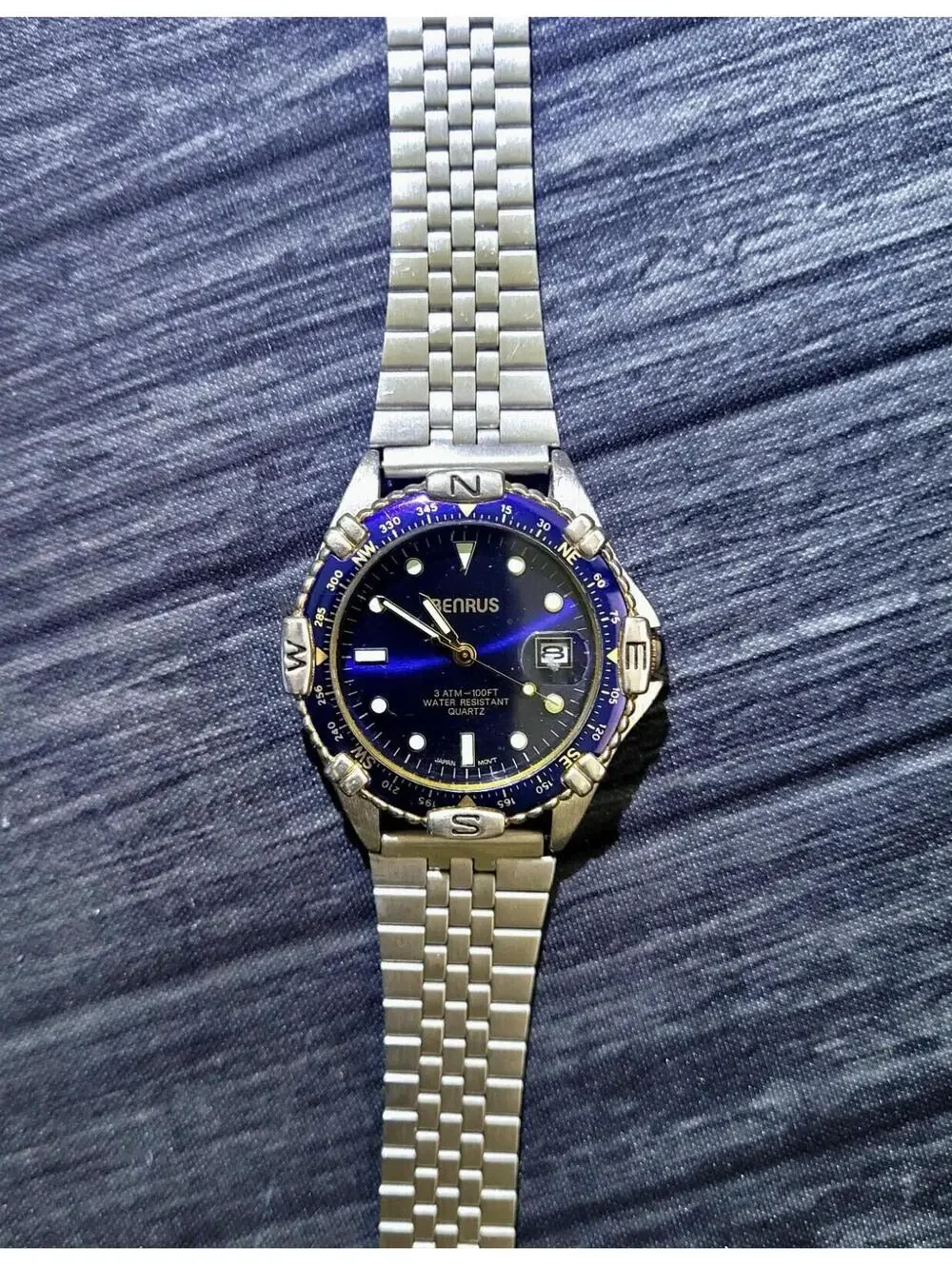 Vintage Collectable Benrus Compass‎ Dive Dress Watch BNW701